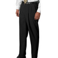 Men's Poly/ Wool Pleated Front Dress Pants